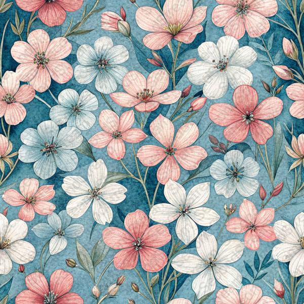 Pattern: Seamless repeating pattern, extremely dense wall-t...