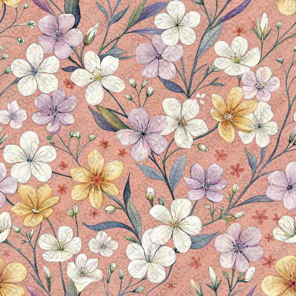 Pattern: Seamless repeating pattern, extremely dense wall-t...